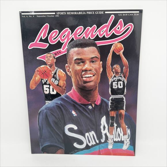Legends Sports Memorabilia Magazine September/October 1991 David Robinson - Picture 1 of 4